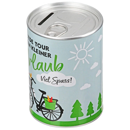 Spardose "Fahrradliebe" mit Spruch