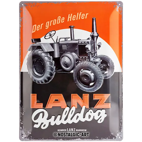 Nostalgic-Art Blechschild Lanz Bulldog, 30x40 cm