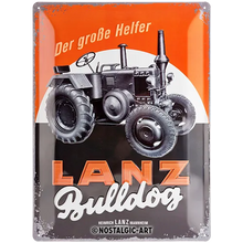 Nostalgic-Art Blechschild Lanz Bulldog, 30x40 cm