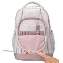 TOPModel Schulrucksack Bloomig Kitty, von vorne mit offener Fronttasche