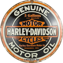 Nostalgic-Art Blechschild Harley-Davidson Genuine Motor Oil, Ø 35cm
