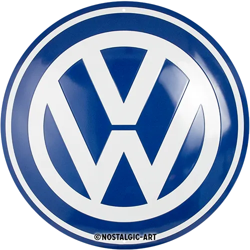 Nostalgic-Art Blechschild VW Logo, Ø 35cm