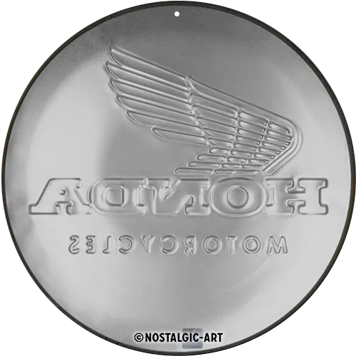 Nostalgic-Art Blechschild Honda MC Motorcycles Gold, Ø 35cm
