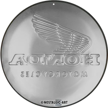 Nostalgic-Art Blechschild Honda MC Motorcycles Gold, Ø 35cm