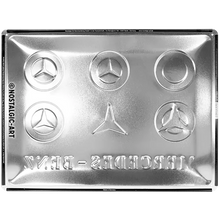 Nostalgic-Art Blechschild Mercedes-Benz Logo Evolution, 30×40 cm