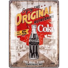 Nostalgic-Art Blechschild Coca-Cola Original Coke Highway 66, 30 x 40 cm