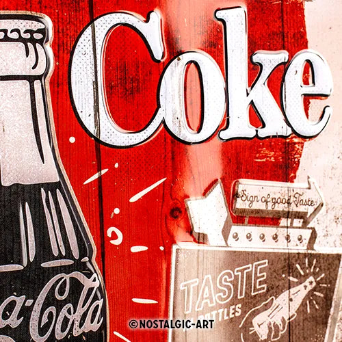 Nostalgic-Art Blechschild Coca-Cola Original Coke Highway 66, 30 x 40 cm