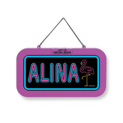 Personalisiertes Neon-Schild mit Name oder individuell gestaltbar, mit LED Leuchtmittel