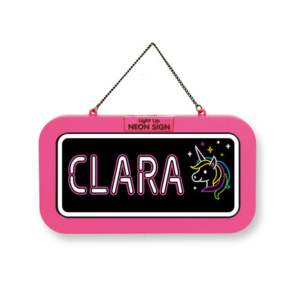Personalisiertes Neon-Schild mit Name oder individuell gestaltbar, mit LED Leuchtmittel