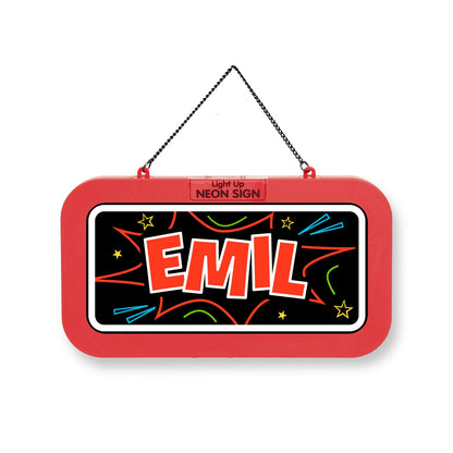 Personalisiertes Neon-Schild mit Name oder individuell gestaltbar, mit LED Leuchtmittel