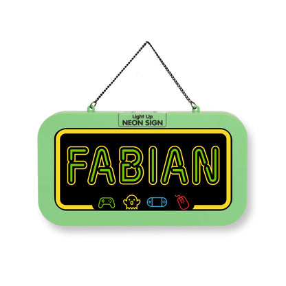Personalisiertes Neon-Schild mit Name oder individuell gestaltbar, mit LED Leuchtmittel