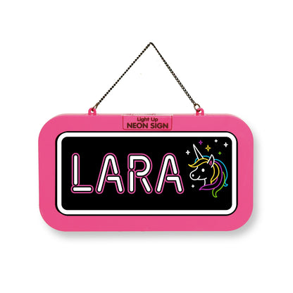 Personalisiertes Neon-Schild mit Name oder individuell gestaltbar, mit LED Leuchtmittel