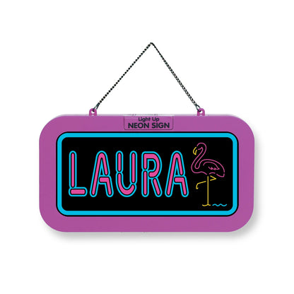 Personalisiertes Neon-Schild mit Name oder individuell gestaltbar, mit LED Leuchtmittel