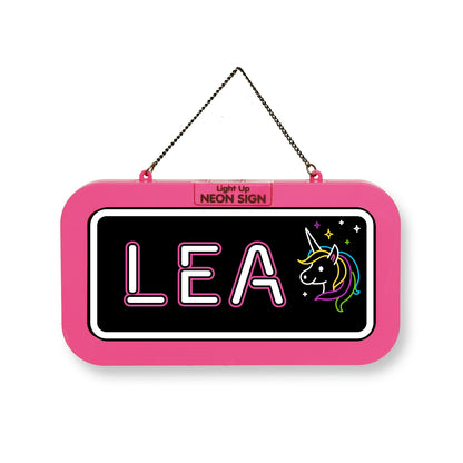 Personalisiertes Neon-Schild mit Name oder individuell gestaltbar, mit LED Leuchtmittel