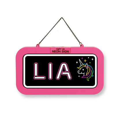 Personalisiertes Neon-Schild mit Name oder individuell gestaltbar, mit LED Leuchtmittel