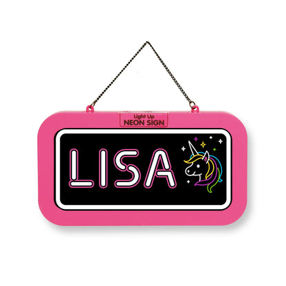 Personalisiertes Neon-Schild mit Name oder individuell gestaltbar, mit LED Leuchtmittel