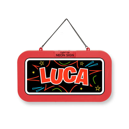 Personalisiertes Neon-Schild mit Name oder individuell gestaltbar, mit LED Leuchtmittel