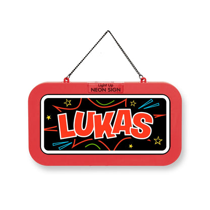 Personalisiertes Neon-Schild mit Name oder individuell gestaltbar, mit LED Leuchtmittel