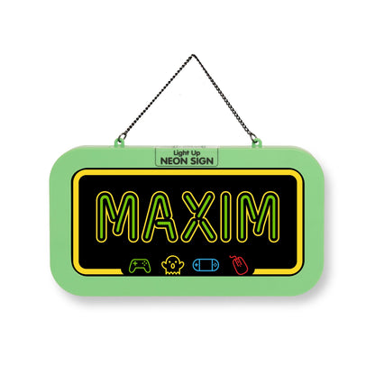 Personalisiertes Neon-Schild mit Name oder individuell gestaltbar, mit LED Leuchtmittel