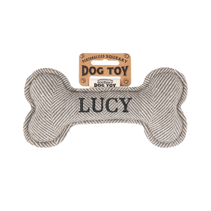 Personalisiertes Hundespielzeug mit Name, Hunderasse oder Spruch, mit Quietschfunktion