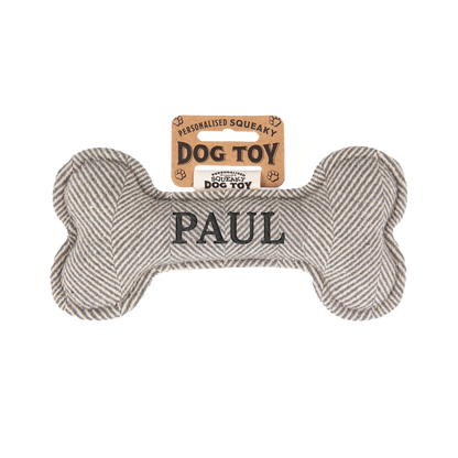 Personalisiertes Hundespielzeug mit Name, Hunderasse oder Spruch, mit Quietschfunktion