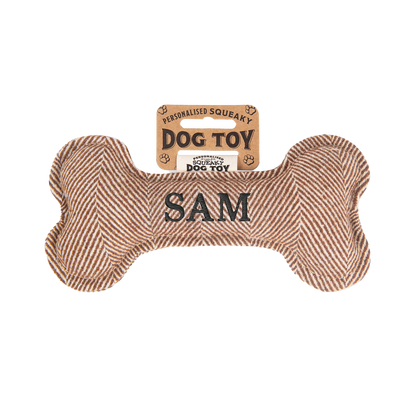 Personalisiertes Hundespielzeug mit Name, Hunderasse oder Spruch, mit Quietschfunktion