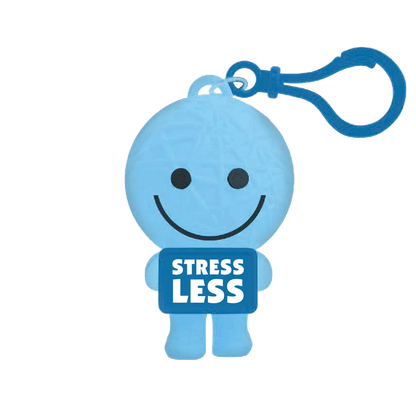 Stresspuppe Anhänger – Antistress Figur mit Spruch oder Bezeichnung in vielen Designs