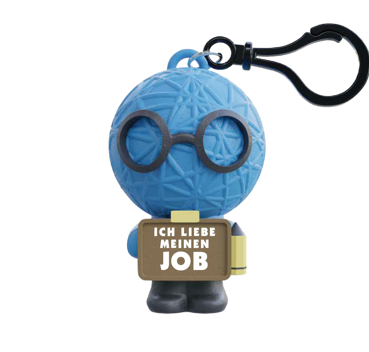 Stresspuppe Anhänger – Antistress Figur mit Spruch oder Bezeichnung in vielen Designs