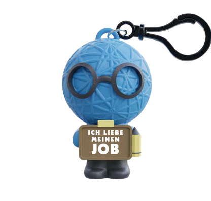 Stresspuppe Anhänger – Antistress Figur mit Spruch oder Bezeichnung in vielen Designs