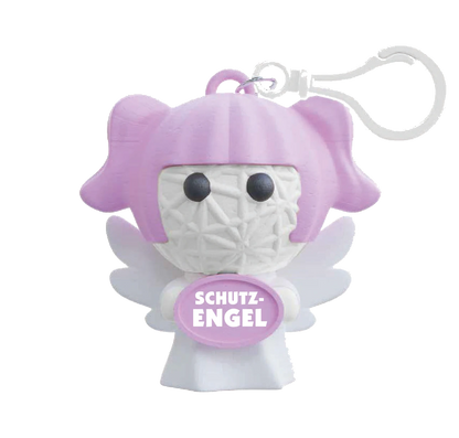 Stresspuppe Anhänger – Antistress Figur mit Spruch oder Bezeichnung in vielen Designs