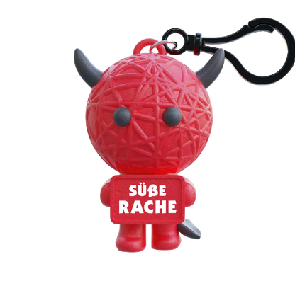 Stresspuppe Anhänger – Antistress Figur mit Spruch oder Bezeichnung in vielen Designs