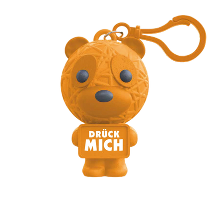 Stresspuppe Anhänger – Antistress Figur mit Spruch oder Bezeichnung in vielen Designs