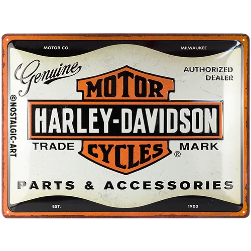 Nostalgic-Art Blechschild Harley-Davidson Parts & Accessories, 30 x 40 cm