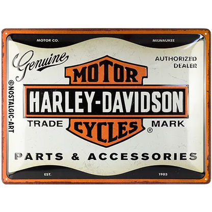 Nostalgic-Art Blechschild Harley-Davidson Parts & Accessories, 30 x 40 cm