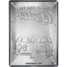 Nostalgic-Art Blechschild VW Bulli Ready for the Winter, 30×40 cm