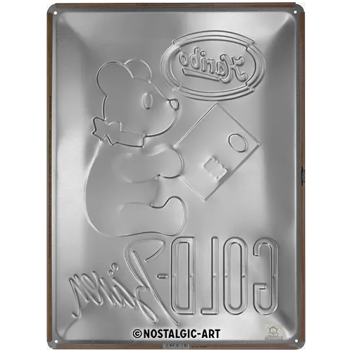 Nostalgic-Art Blechschild HARIBO Goldbären Vintage Gold, 30 x 40 cm