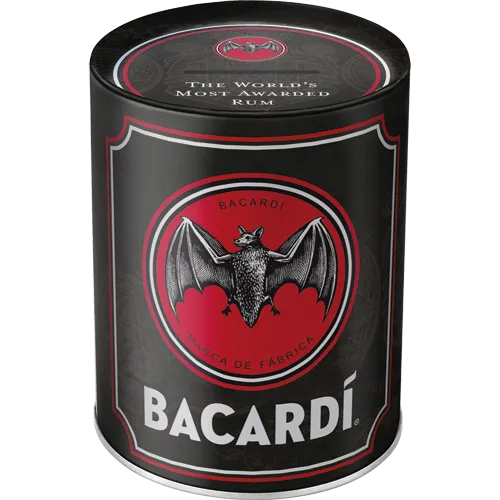 Nostalgic-Art Spardose Bacardi Logo Black