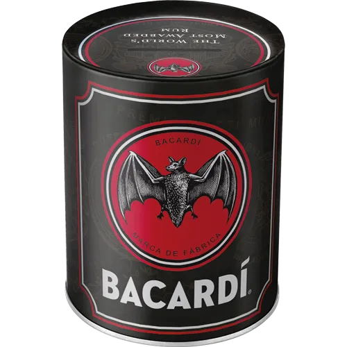 Nostalgic-Art Spardose Bacardi Logo Black