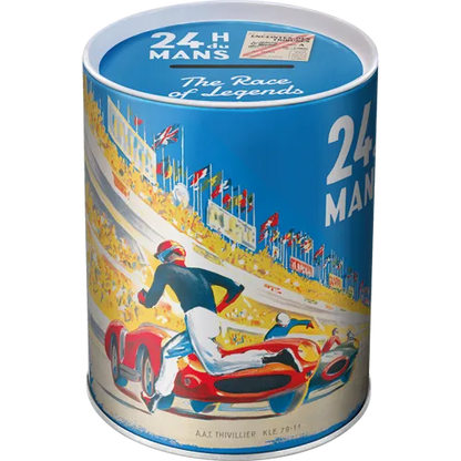 Nostalgic-Art Spardose 24h Le Mans Racing Poster Blue