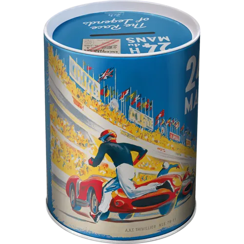 Nostalgic-Art Spardose 24h Le Mans Racing Poster Blue