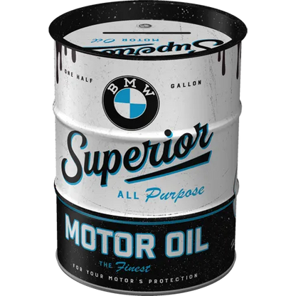 Nostalgic-Art Spardose Ölfass BMW Superior Motor Oil