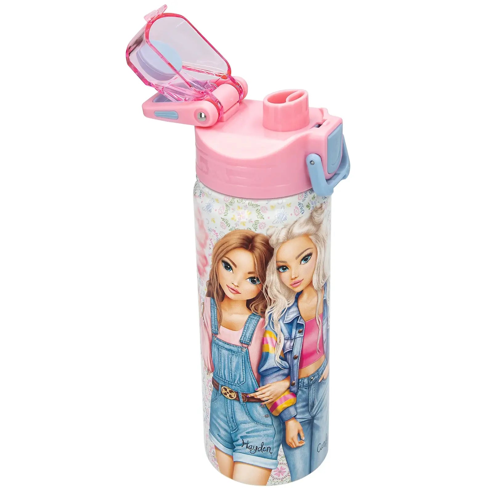 TOPModel Trinkflasche FESTIVAL FUN, mit aufgeklappten Deckel