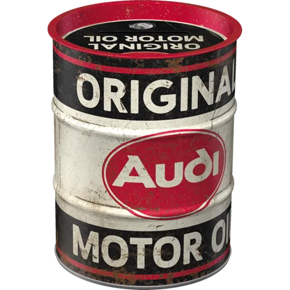 Nostalgic-Art Spardose Ölfass Audi Original Motor Oil