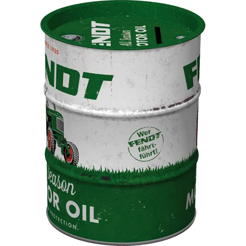 Nostalgic-Art Spardose Ölfass Fendt All Season Motor Oil