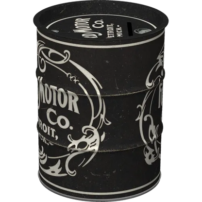 Nostalgic-Art Spardose Ölfass Ford Vintage Logo