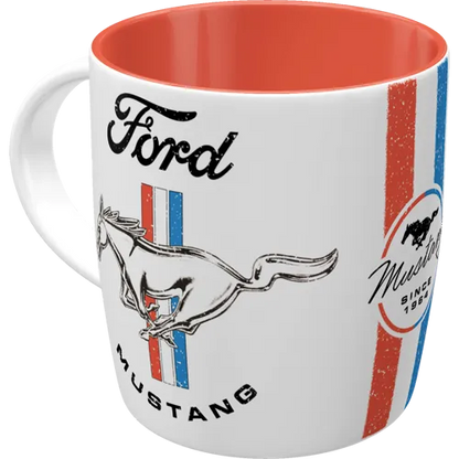 Nostalgic-Art Tasse Ford Mustang Horse & Stripes Logo