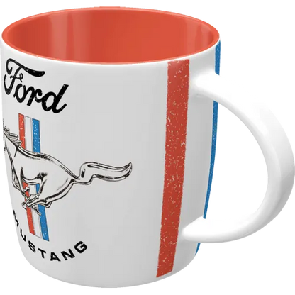 Nostalgic-Art Tasse Ford Mustang Horse & Stripes Logo