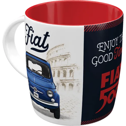 Nostalgic-Art Tasse Fiat 500 Enjoy The Good Times