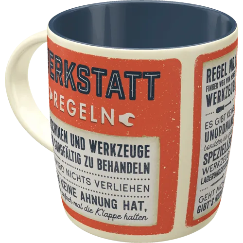 Nostalgic-Art Tasse Werkstattregeln
