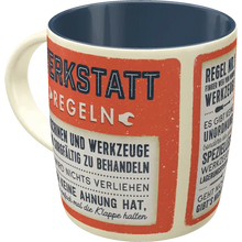 Nostalgic-Art Tasse Werkstattregeln